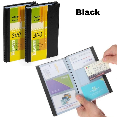 Picture of Visiting Card Holder Book Brown / Black 300 Pocket