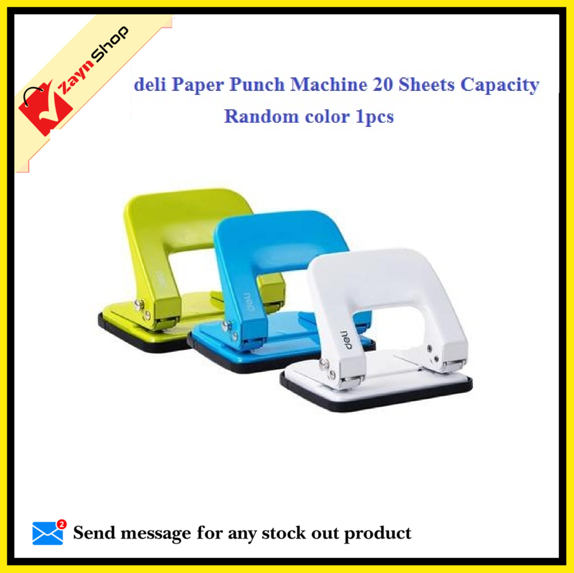 Picture of Deli Paper Punch Machine 20 Sheets Capacity 0137 Random color 1pcs