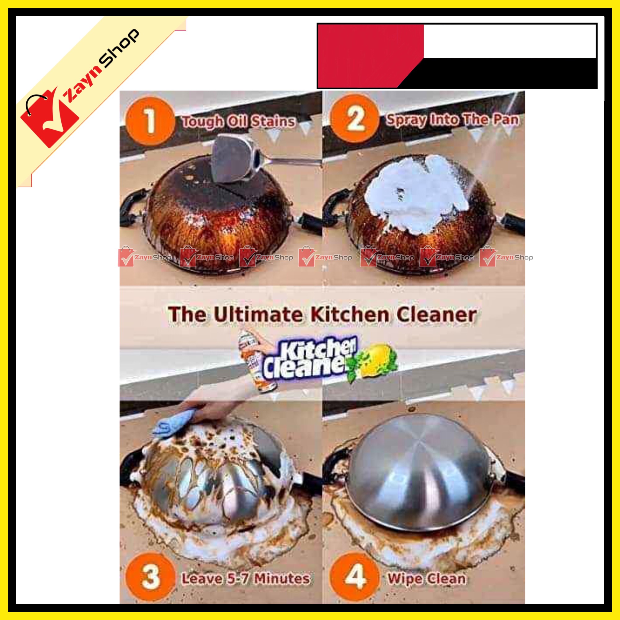 Picture of Kitchen cleaner spray Foam Cleaning Spray Easy Cleaning 500ml