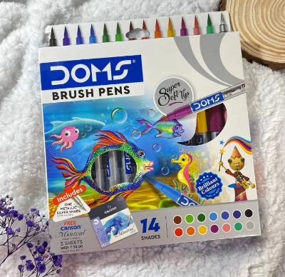Picture of DOMS Brush Pens Colour 14 Shades
