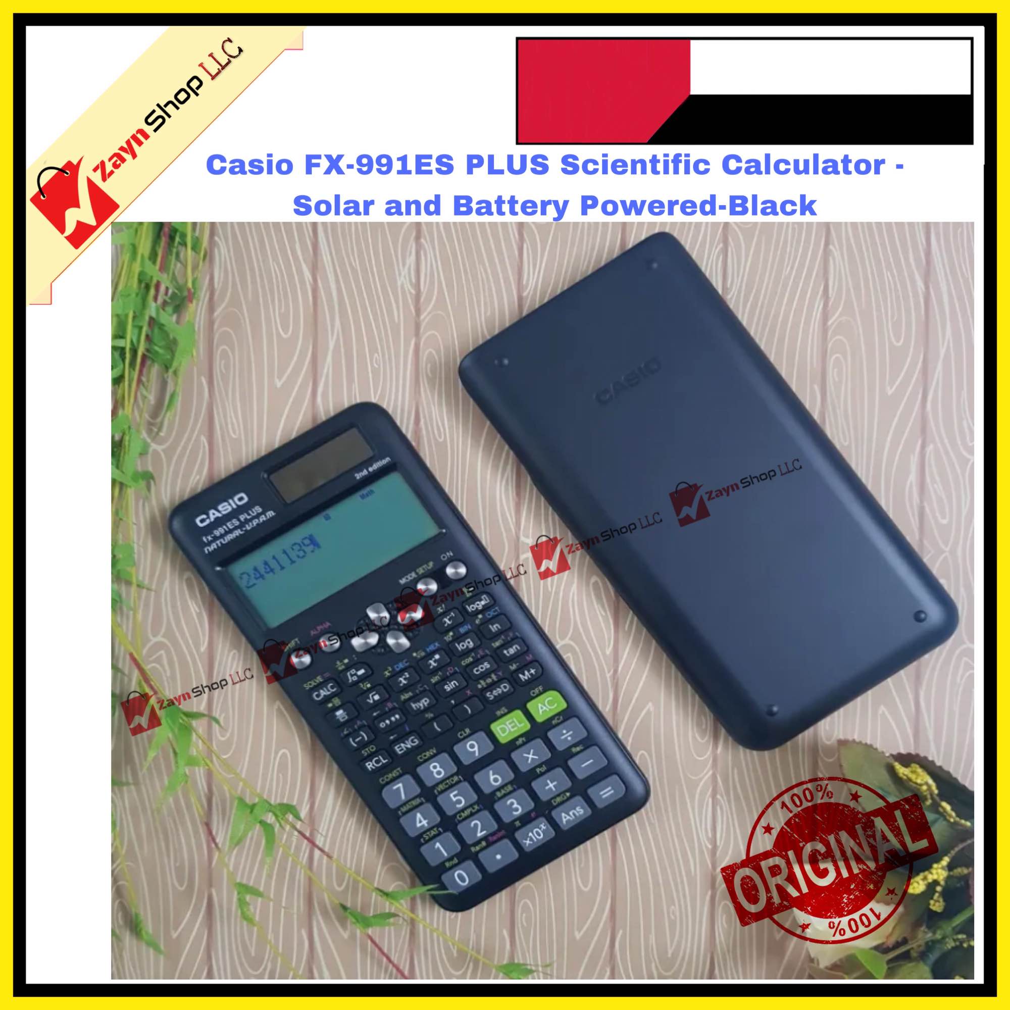 Picture of Casio FX-991ES PLUS- Scientific Calculator - Solar and Battery Powered-Black