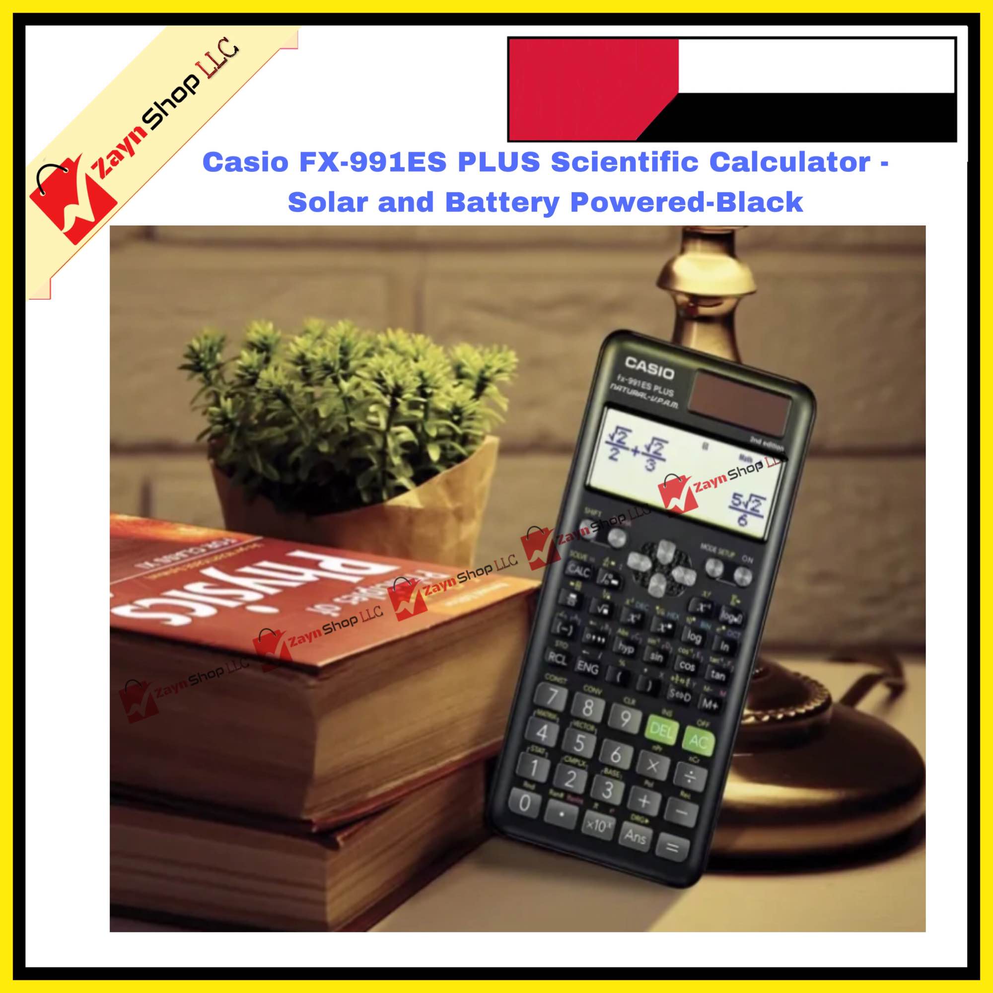 Picture of Casio FX-991ES PLUS- Scientific Calculator - Solar and Battery Powered-Black