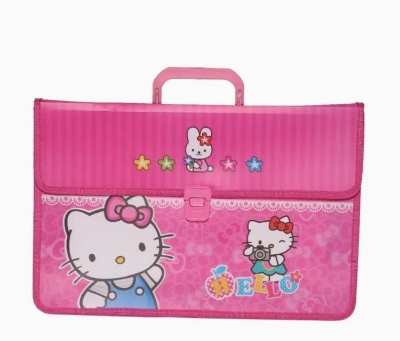 Picture of Beautiful Exam File Bag / Handle File / Documenst Carrier Bag / Printed File Bag / Cartoon File For School Random design 1pcs
