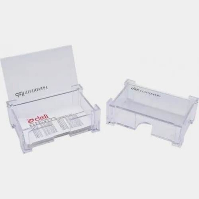Picture of Deli Business visiting Card Holder /Card Box- Transparent 1 pcs