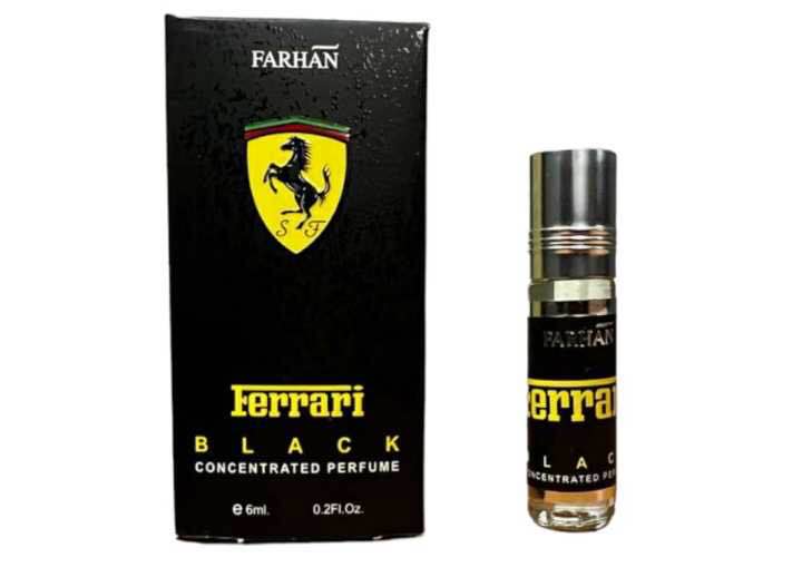 Picture of Ferrari Black by Al Farhan Concentrated Perfume Oil attar Non-alcoholic Fragrance - 6ml