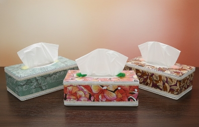 Picture of Tissue Box Holder Normal Quality plastic Random color 1 pcs