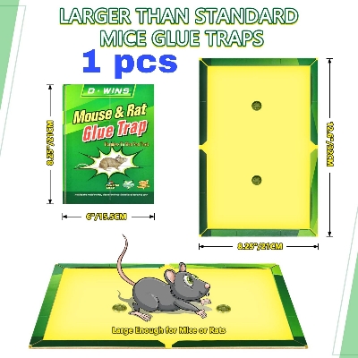 Picture of Mouse Board Rat Bond Traps Green Killer size 12"x8" (1 PSC or 3PCS) Mouse Sticky Mice Glue Trap High Effective Rodent