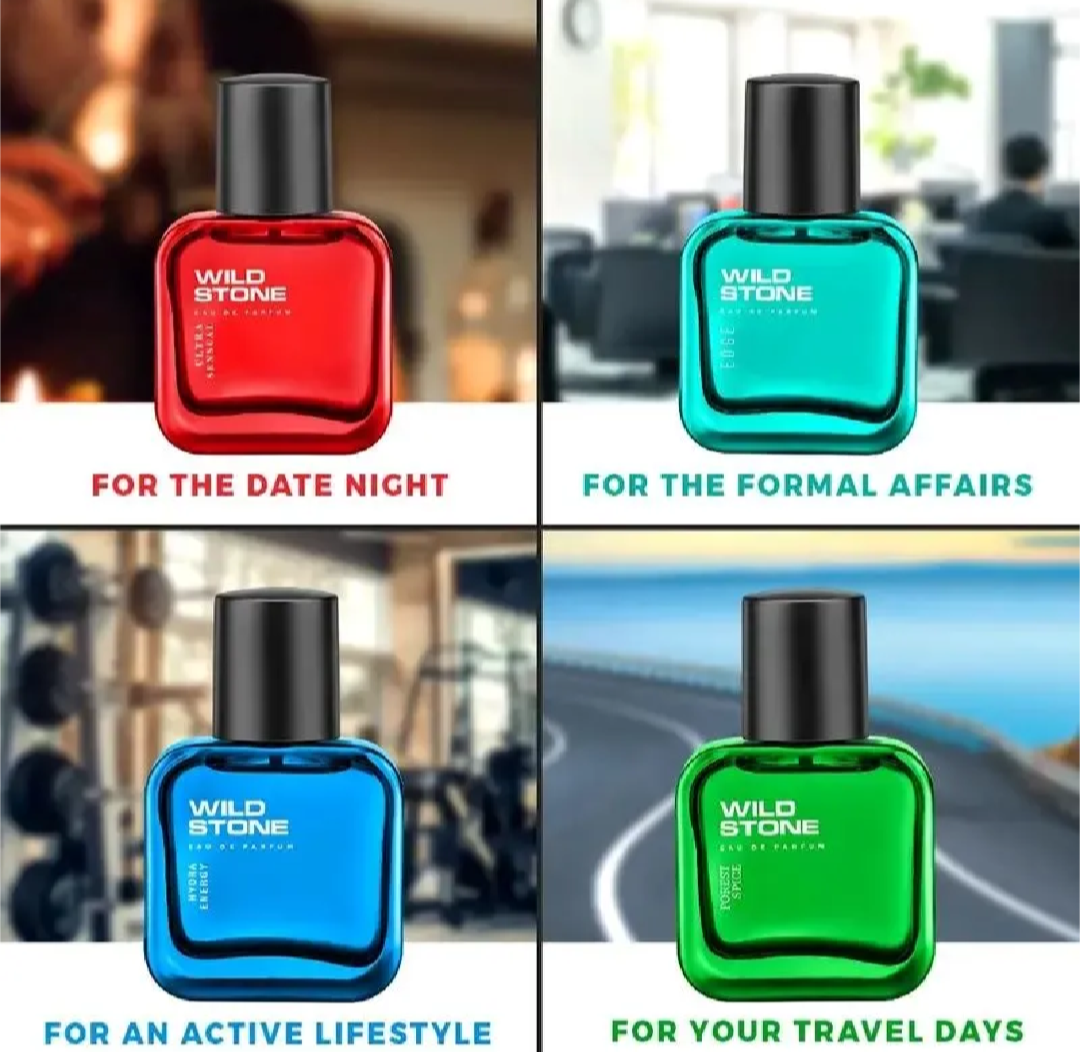 Picture of Wild Stone Perfume Set for Men - 4 Pack (30ml each)
