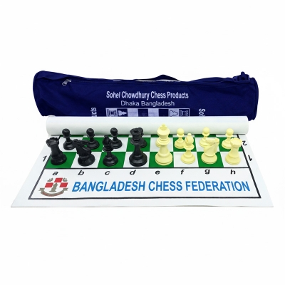 Picture of Chess Board - Bangladesh Chess Federation - 1 Set - Multicolor