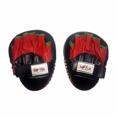 Picture of Multi-Purpose Karate Boxing Mitt Training Focus Punch Pads Gloves Pop - Red and Black