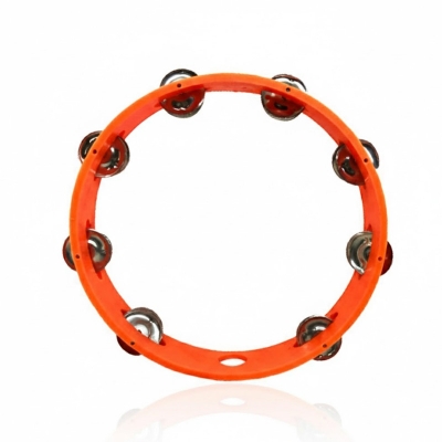 Picture of Plastic Timbrel - 9.5 inch - Orange - Orange