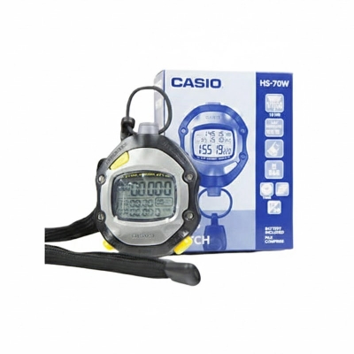 Picture of Casiio HS-70W Black Digital Stop Watch - Black