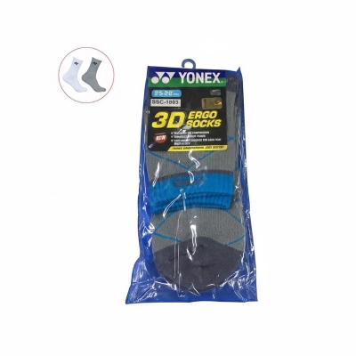 Picture of Yonex Badminton Sports Socks - 1 Pair - Grey - Grey