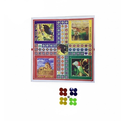 Picture of Ludo Board with Guti, Chhakka - Medium - Multicolor