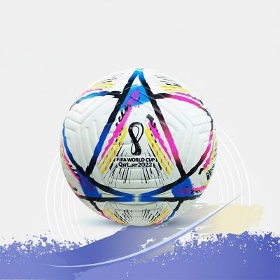 Picture of Football - Qatar Special Club Ball - Size-5 - Blue - Multicolor