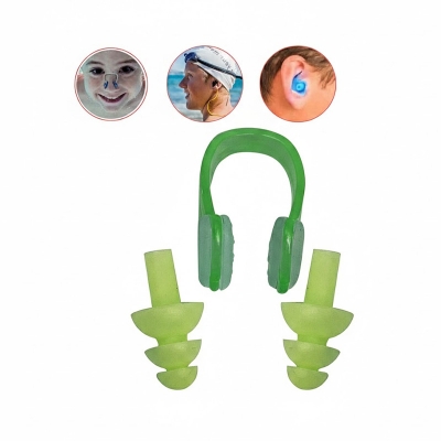 Picture of Swimming Nose and Ear Plugs - Green - Green