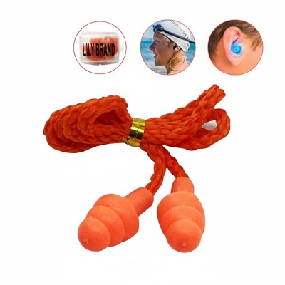 Picture of Swimming Ear Plugs  and Noise Reduction Plugs- Orange - Orange