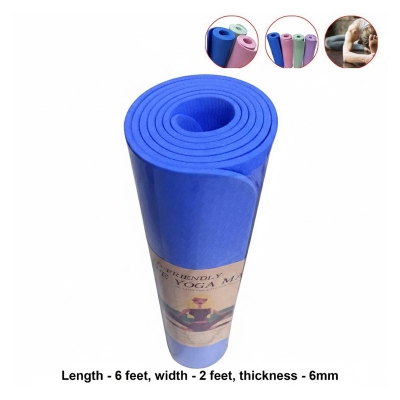 Picture of Mat - Yoga Plain mat - 2 feet x 6 feet - 6mm