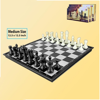 Picture of Chess Board - Magnetic & Folding - 4812-B - 12.5 inch - Multicolor