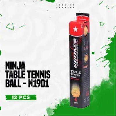 Picture of Table Tennis Ball - Ninja - N1901 - 1 star Ball - 1 Dozen - 12 pcs - Orange