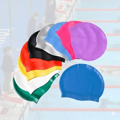 Picture of Silicone swimming cap - 1 Pcs - Regal Sports - Multicolor