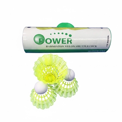 Picture of Badminton Shuttle Cock - Nylon - Power 333 - 6Pcs - Yellow - Regal Sports - Yellow