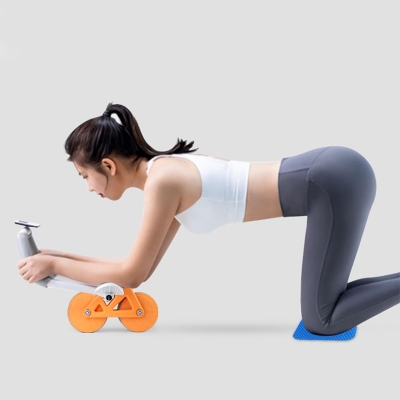 Picture of Abdominal Roller Ab Wheel Roller Automatic Rebound Ab Roller Wheel Abdominal Exercises Abdominal Exercise Equipment with Knee Pad - Multicolor