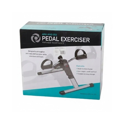 Picture of Oma Mini Exercise Cycle Portable Folding Arm And Leg Pedal Exerciser With Digital Lcd Display Home Indoor Mini Exercise Bike