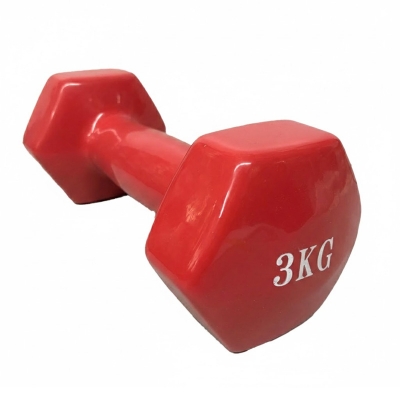 Picture of Premium Quality 3kg Vinyl Dumbbell 1 pcs - Red