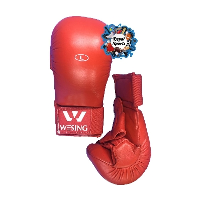 Picture of Karate Gloves - Wesing - Red - Lather - Size - L - Red