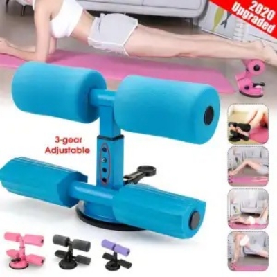 Picture of Self-Suction Sit-up Bar Assistor - Gym Workout Fitness Equipment - Red - Red