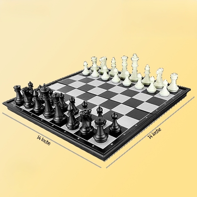 Picture of Chess Board - Magnetic & Folding - 4912-B - 14 inch - Multicolor