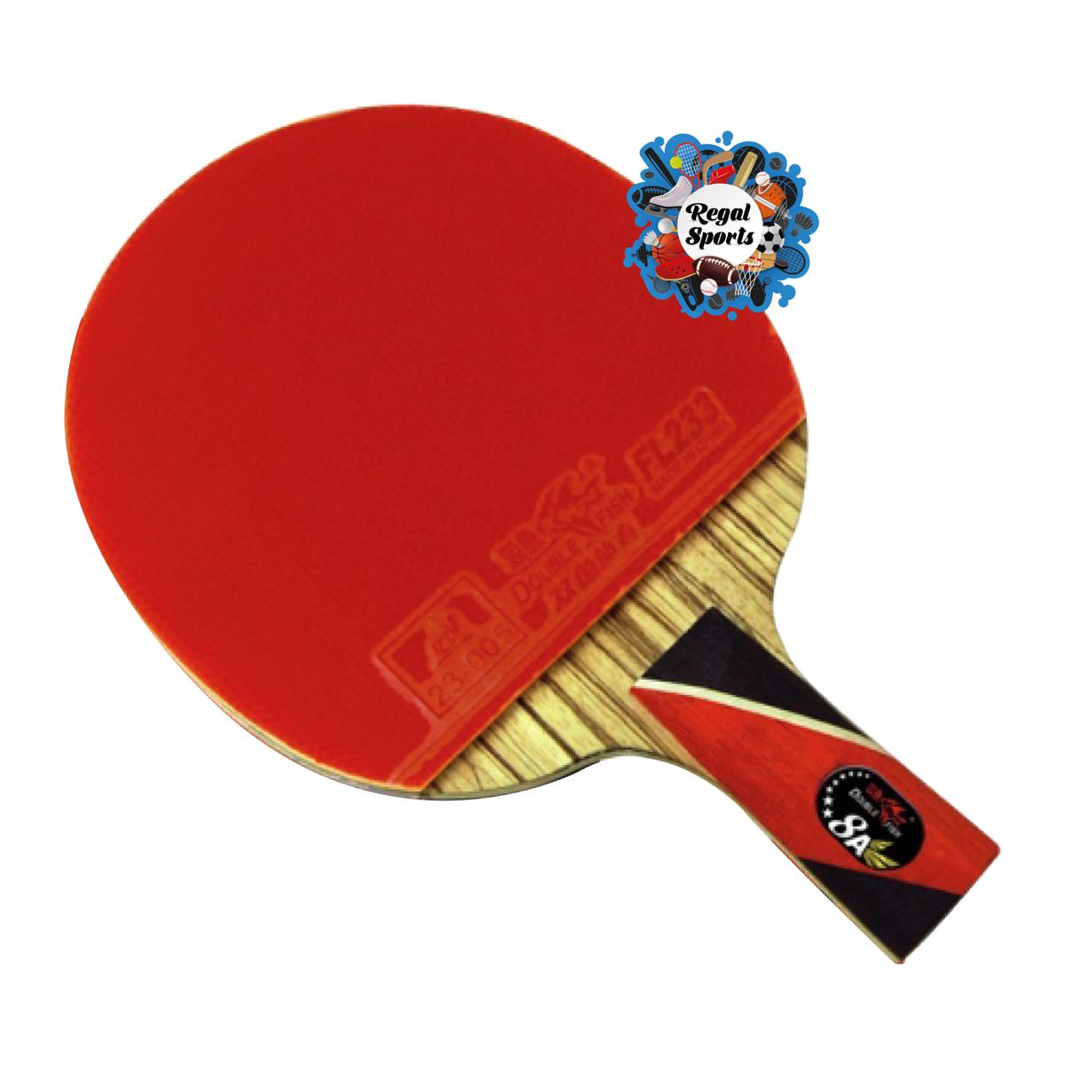 Picture of Table Tennis Bat - Double Fish - 8A-C - 1 Pcs - Red