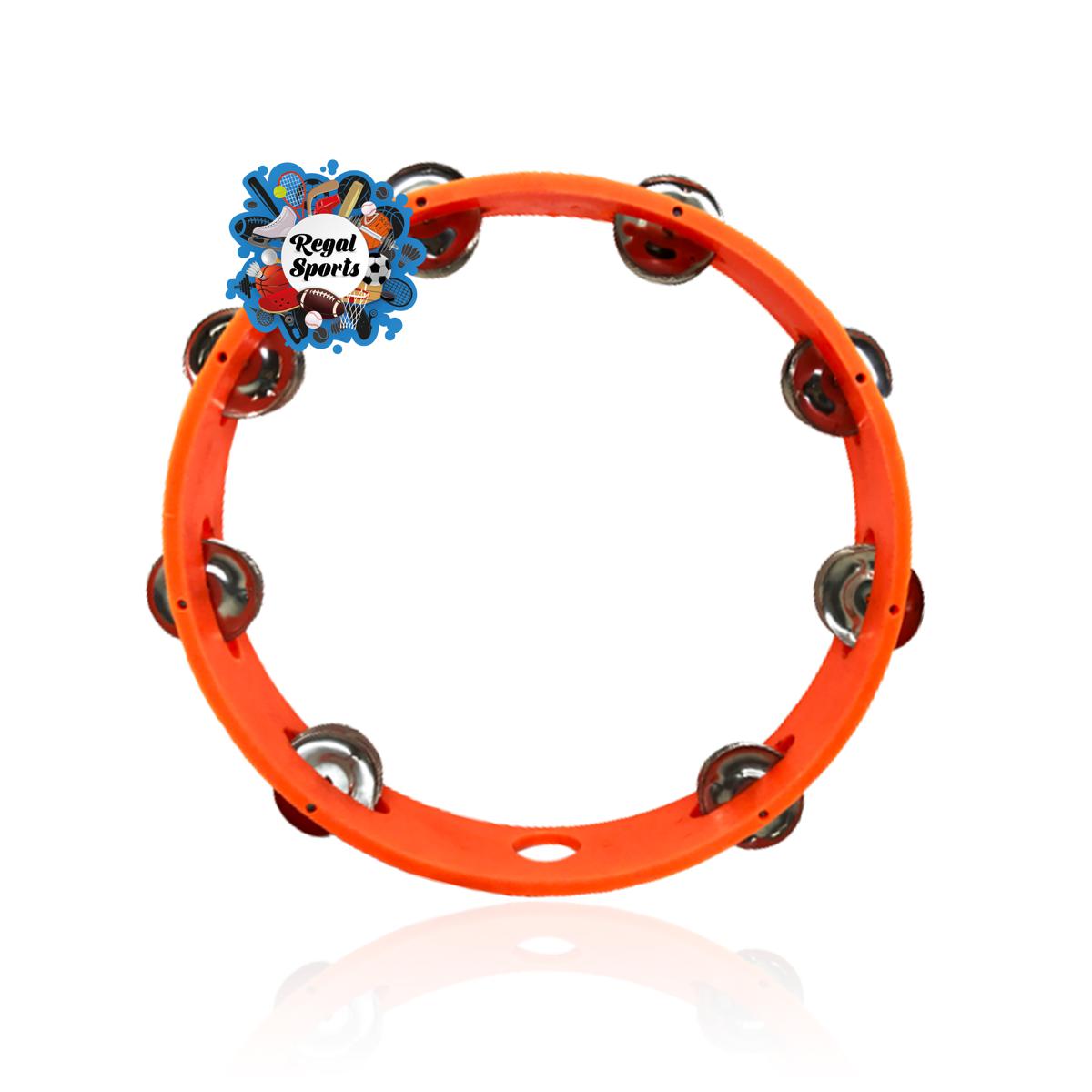 Picture of Plastic Timbrel - 9.5 inch - Orange - Orange