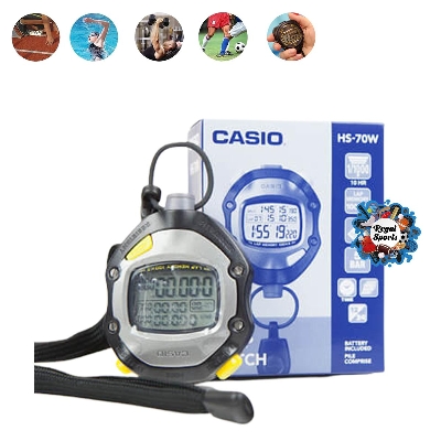Picture of Casiio HS-70W Black Digital Stop Watch - Black