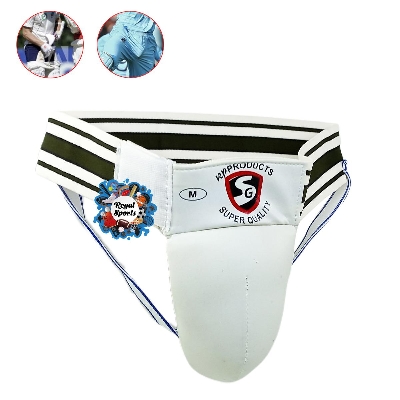 Picture of Cricket Abdominal Guard (SG,SS) - White