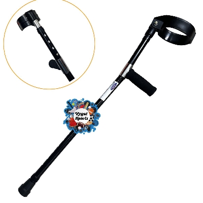 Picture of Elbow Crutch Walking Stick - Full - Black