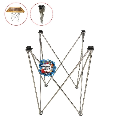 Picture of Carrom Board Folding Stand - Stainless Steel - 56 inch - Silver