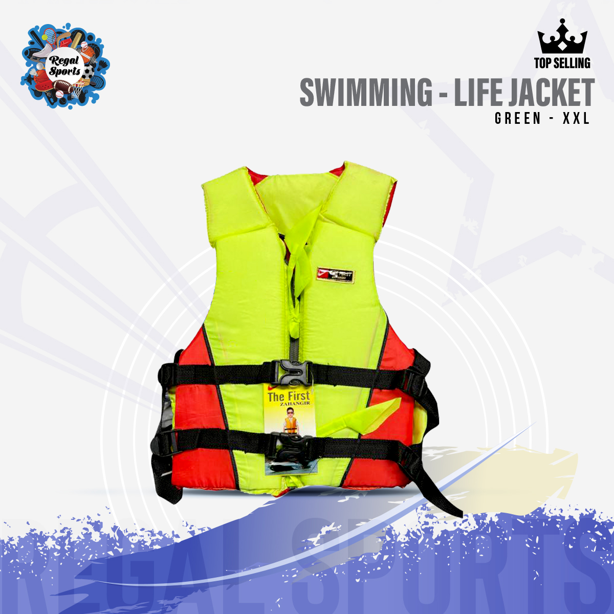 Picture of Swimming - Life Jacket - Green - XXL - Green
