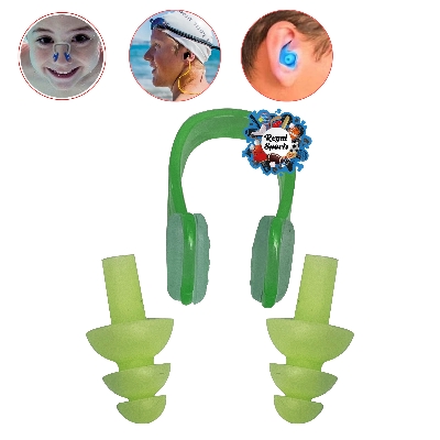 Picture of Swimming Nose and Ear Plugs - Green - Green