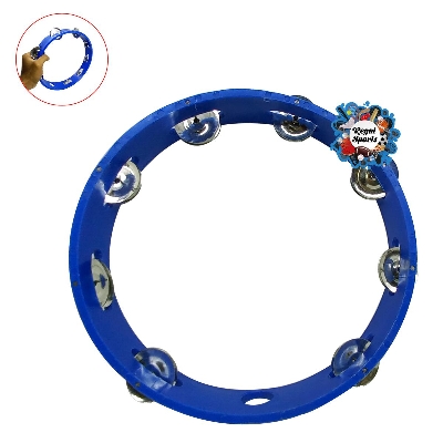 Picture of Plastic Timbrel - 9.5 inch - Blue - Blue