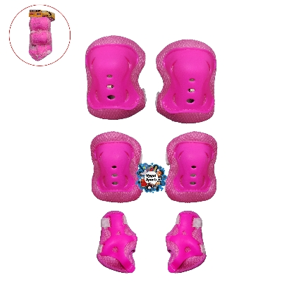 Picture of Skate Guard for kids - 6 Pcs - Pink - Pink