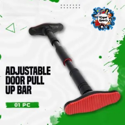 Picture of Door Pull Up Bar - Chin Up Bar, Push Up Bar, Abdominal Training Door Bar, Adjustable Length - Black