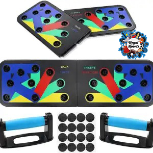 Picture of Foldable Push Up Board, 9 In 1 Multifunction Push-Up Rack - Multicolor