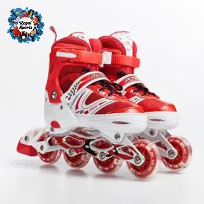 Picture of Inline roller skates shoes Red & White -1 Pair- Size (38-41) - Red