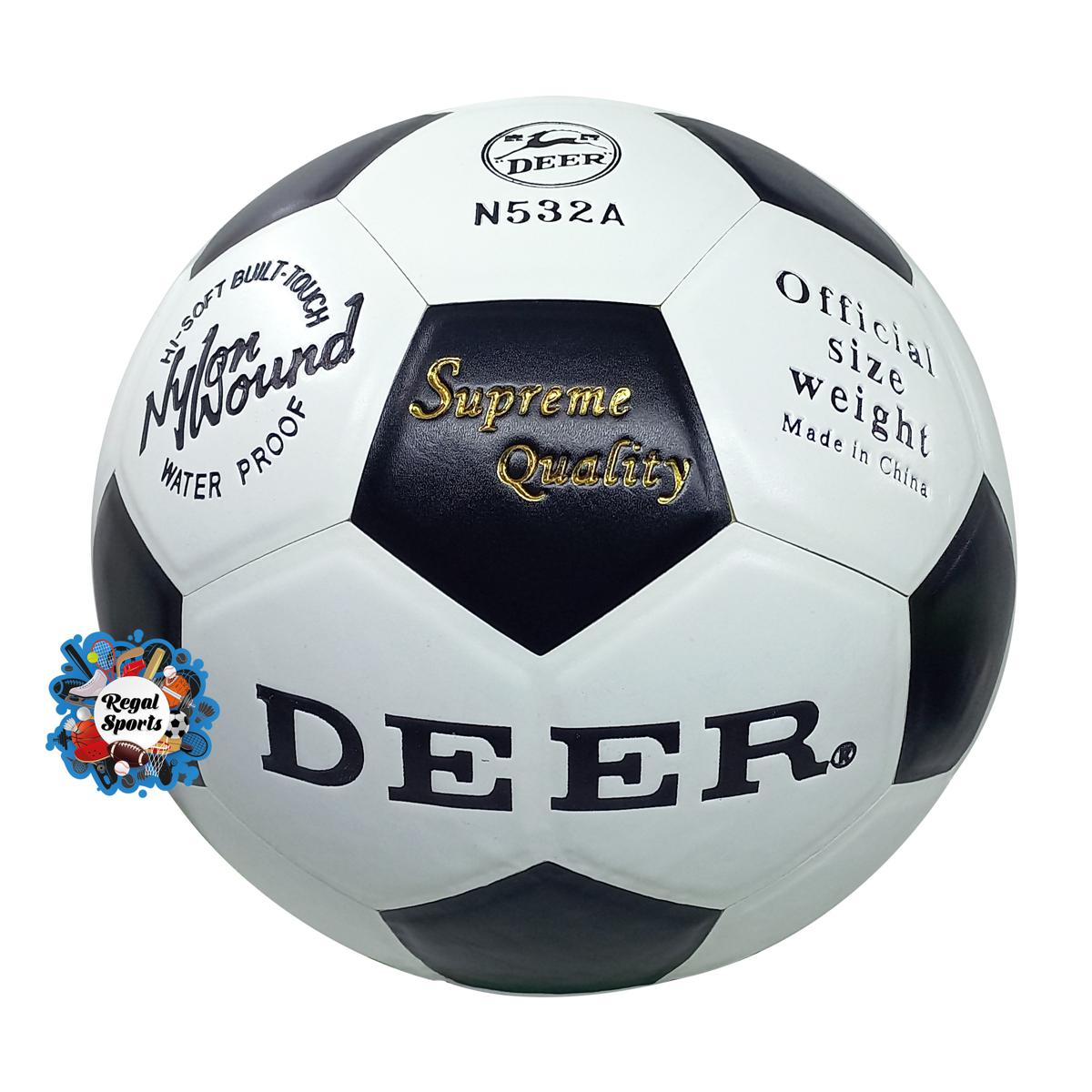 Picture of Football - Deer A - Black & White - N532A - Black & White
