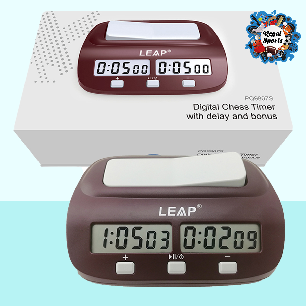 Picture of Chess Clock Timer - Digital Chess Clock - PQ9907S - Maroon