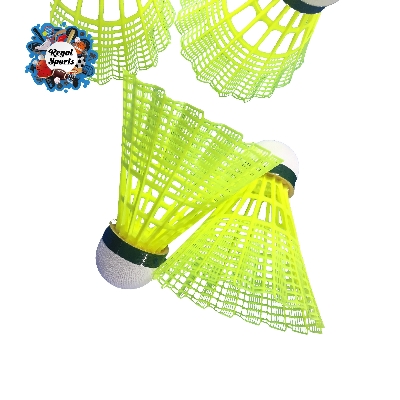 Picture of Badminton Shuttle Cock - Nylon - Power 333 - 6Pcs - Yellow - Regal Sports - Yellow