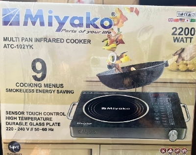Picture of Miyako All Pan Support 2200W Infrared Cooker ( ATC-102YK ) Timer Option and Over Heating Protection
