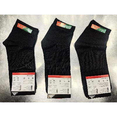 Picture of 3 Pair Men’s Cotton & Nylon Socks – Comfortable Everyday Socks for All Seasons ( Black )